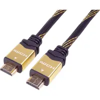 PremiumCord KPHDMET10 HDMI kabel 10 m HDMI Type A (Standaard) Zwart, Goud