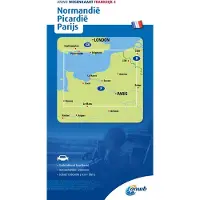 ANWB Normandie,Picardië,Parijs 4 wegenkaart