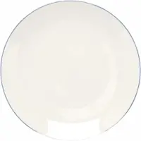 Vt wonen Bord vtwonen Plate White-Blue Line 25,5 cm (Set van 6)