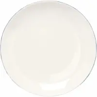 Vt wonen Bord vtwonen Plate White-Blue Line 20 cm (Set van 6)
