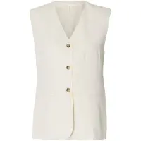 Selected Oversized Gilet Dames Wit 36