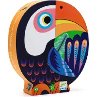 Djeco Coco de Toekan silhouet Oranje Puzzel 24 stukjes