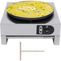 Mira Poffertjespan electrisch - Poffertjespan - Poffertjespannen - Zilver - 58cm x 53cm x 33cm