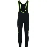 Rogelli Core Colored Fietsbroek Heren - Bretels - Zwart Fluorgeel - 5XL