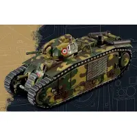 Italeri Modelbouwpakket Vliegtuigen - 25766 Char B1 Bis Tank WWII Plastic - 1:56 - Modelbouw