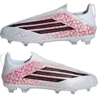 Adidas F50 Lamine Yamal League Veterloze Gras / Kunstgras Voetbalschoenen (MG) Kids Wit Felrood Zwart