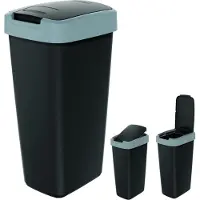 Prosperplast COMPACTA Q Abfallbehälter - glattgrau 25l