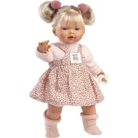Llorens Roberta Llorona With Cloth Body With Sound Baby Doll 33 Cm Roze Kinderen