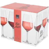 Royal Leerdam Enjoy The Moment Wijnglazen 53 cl / 530 ml | Set van 6 Stuks | Geschikt voor Rode en Witte Wijn | Glas | Vaatwasserbestendig