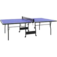 SPORTNOW Ping Pong Tafel-MDF, staal-274L x 152,5B x 76H cm-Blauw