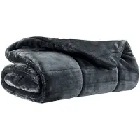 Vivaraise Decoratieve plaid Betender - 100% polyester microvezel, dubbelzijdig quilt-effect, lichtgrijs, 130 x 180 cm