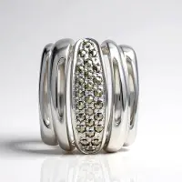 Cavill - Zilveren Hanger met Marcasieten 0,3 ct - 925 Sterling Zilver - Vintage Stijl - Elegante Dames Sieraad - Pavé Zetting - 19x16 mm