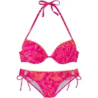 Venice beach Bikini oranje / fuchsia