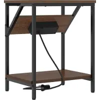 vidaXL Nachtkastje Bruin Eiken 38 x 30 x 48 cm Bewerkt hout