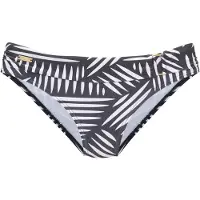 LASCANA Bikinibroek antraciet / wit