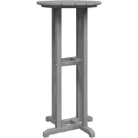 vidaXL Bartafel Lichtgrijs 55 x 55 x 107 cm Polyetheen