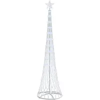 vidaXL LED kerstboom met 290 LED met standaard Koudwit 250 cm Metaal