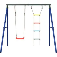vidaXL Schommelset met schommel en ladder