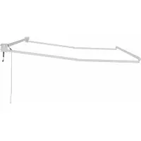 vidaXL Uitschuifbaar zonneschermframe, wit, 350 x 250 cm, aluminium
