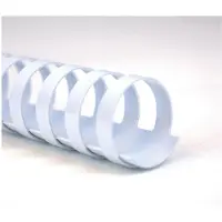 GBC inbindruggen, plastic, Ø 12 mm, 100 stuks, wit