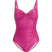 Regatta Dames/Dames Sakari Retro Wave buikcontrole ééndelig badpak (Roze)