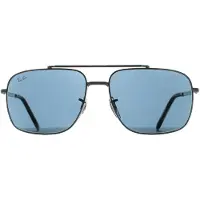 Ray-Ban Rechthoek Unisex Gepolijst Zilver Blauw RB3796