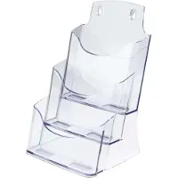 Sigel folderhouder - 3xA5 - tafelmodel - transparant acryl - SI-LH132