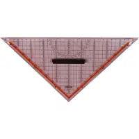 Rumold Geodriehoek 1058 Transparant Lengte schijne zijde: 32.5 cm