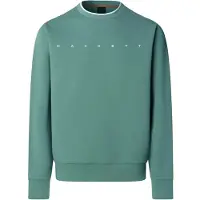 Hackett London Sweatshirt 'Essential Crew' smaragd / wit