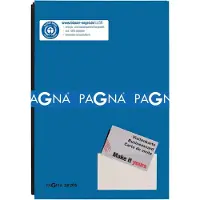 Pagna 24205-02, Presentatiemap, A4, Karton, Papier, Blauw, Satijn, Portret
