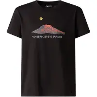 The North Face Shirt 'kids B MOUNTAIN NIGHT SS TEE T-SHIRT' zwart