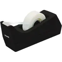 Scotch Plakbandhouder C38S Zwart 158.75 mm (B) x 33 m (L)