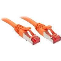 Lindy 47807 Cat6 S/FTP Kabel, orange, 1.00m Patchkabel