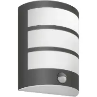 Philips Wandlamp buiten met bewegingssensor Python, zwart, Roestvrij staal, Modern