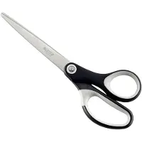 Leitz Titanium 5416 schaar, ergonomische handgreep, voor links-/rechtshandigen, L 180 mm, staal/kunststof met titaniumcoating, zwart