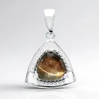 Cavill - 925 Sterling Zilver Hanger - Rode Tijgeroog 3,56 ct Triljant Cabochon - Elegante Mexicaanse Stijl - Licht & Comfort