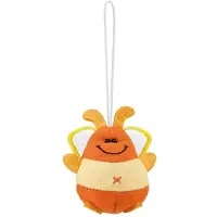 Harlekijn knuffelhanger kever Mini Hangitz 5 cm sleutelhanger.