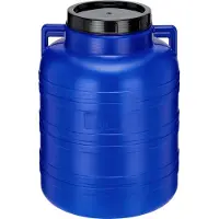 Garronda Regenton 40L kunststof vat levensmiddelcontainer van HDPE voor huis en tuin - GD-0078 Blauw