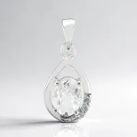 Cavill - 925 Sterling Zilver Hanger - 1,18 ct Cambodjaanse Zirkoon & Pavé Zirkonia - Elegante Druppelvormige Luxe Sieraad