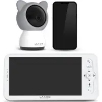 LAKOO BabyGuard Babyfoon - met Camera én App - 1080 PH - Babyfoon