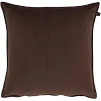 OVERSEAS Middlestitch Kussen- 45 x 45 cm - Velours – Coffee