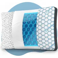 CozySense PolarGel Hoofdkussen - Kussen tegen Nekklachten - Slaapkussen - Pillow - Coolgel Pad - Vulbaar Traagschuim - Zijslaper, Rug-, & Buikslaper