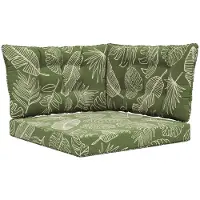 vidaXL - Buitenbankkussen - Polyester - Blad - Design - 68,5 - x - 68,5 - cm