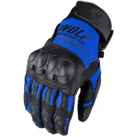 WOLF Pro-X Serie - Motorhandschoenen - Blauw - Leer - Protektor