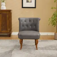 MODFU - Eetkamerstoel - Topnerfleer En Massief Rubberhout - Tijdloos - Voor Eetkamer - Grijs