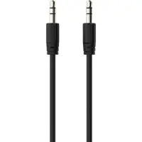 Sinox beslag mini-jack kabel. 1,2m. Sorteer, TV muurbeugel