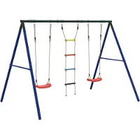 vidaXL Schommelset met schommels en ladder