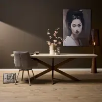 Starfurn Eettafel Madison Zand 240cm Deens Ovaal