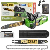 Procraft PKA48Li accukettingzaag 40 V 406 mm borstelloos + 1x accu 8,0 Ah + oplader