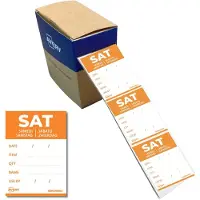 Avery Etiket HACCP zaterdag-oranje 40x56mm 500 stuks